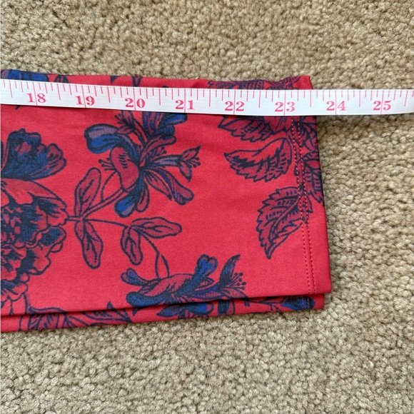 Free People Movement Leggings Women Ringside Red Cutout Athleisure Size S - Picture 7 of 10